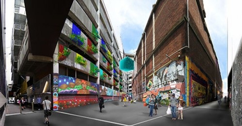 An artist's impression of how the lane might look in just over 6 months' time.